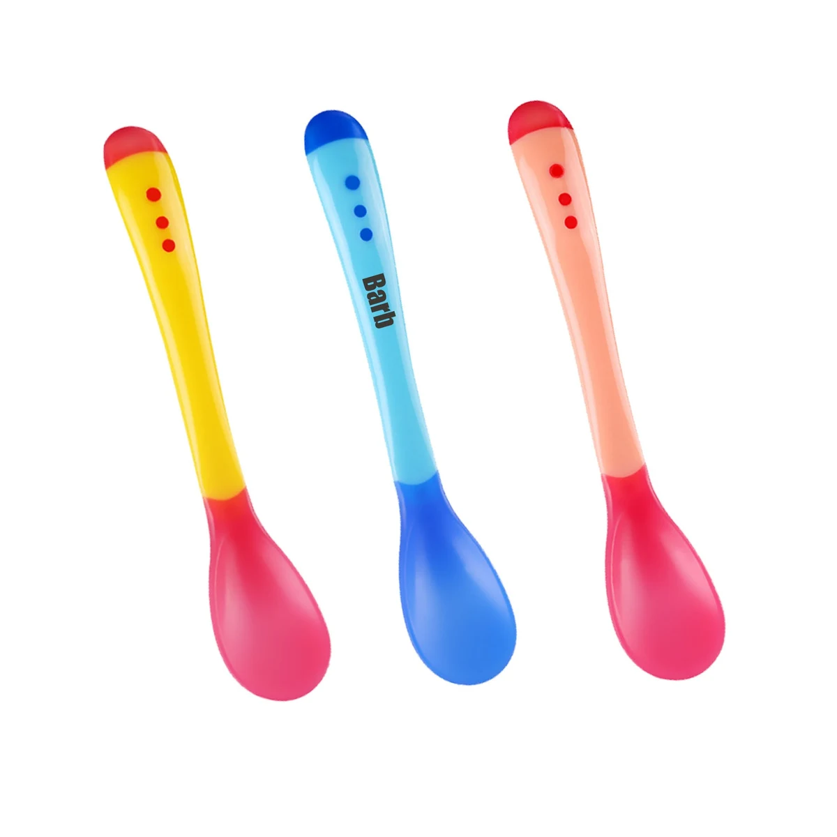Soft Silicone Tip Heat Sensitive Infant Spoon 1