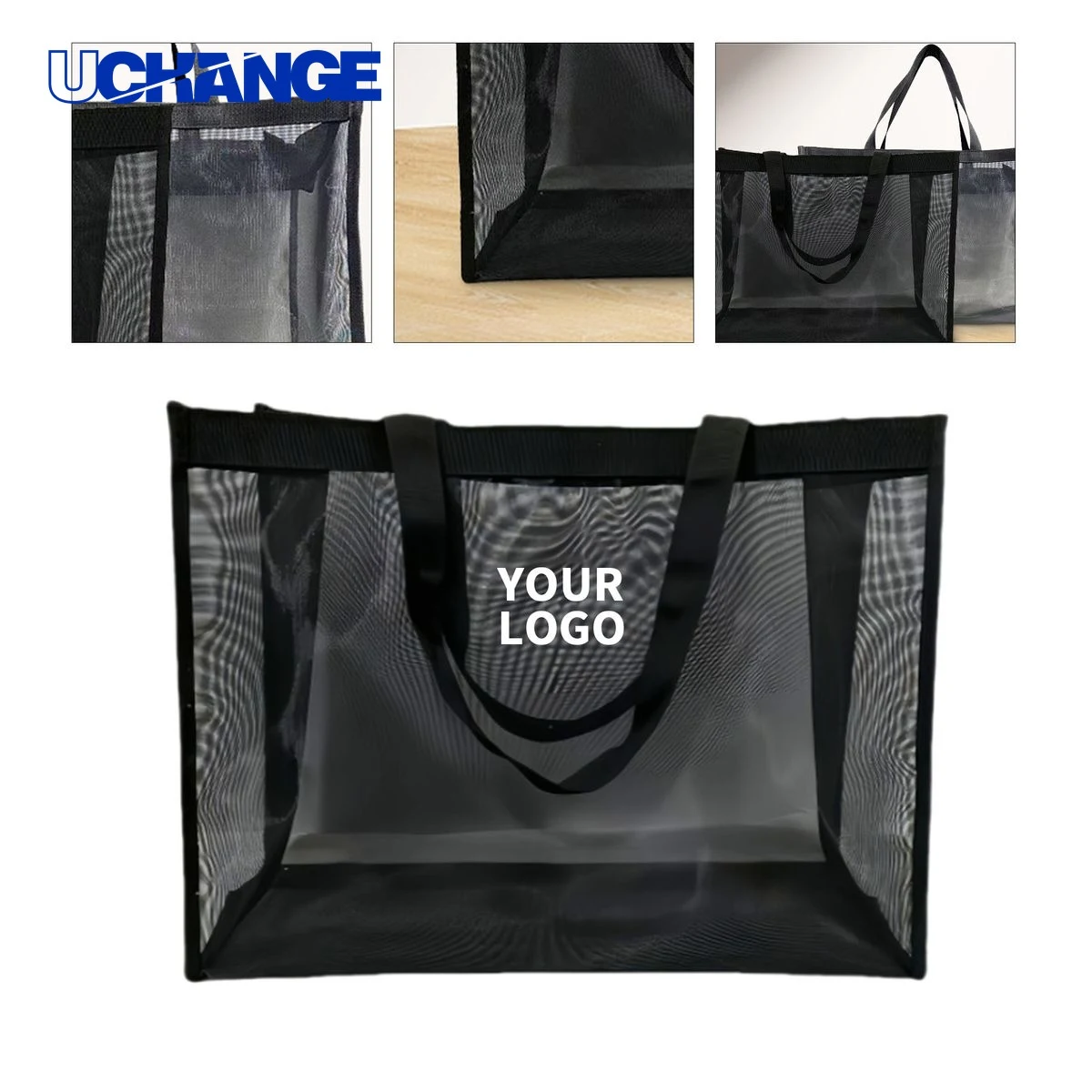 Mesh Beach Tote Bag Carrier 19.7 x 5.9 x 13.8 Inches 1