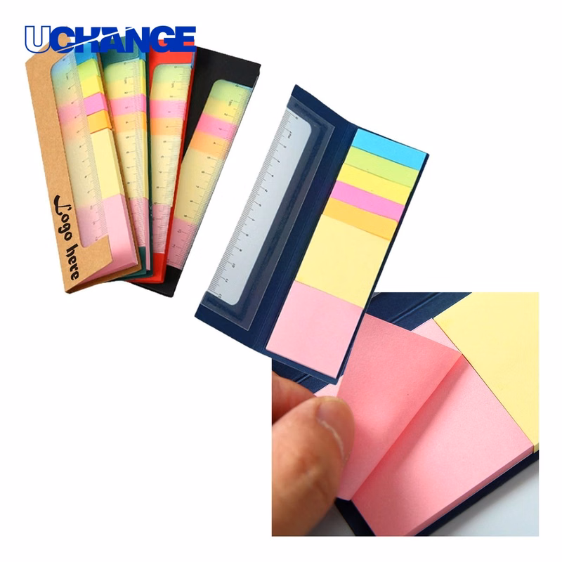 Ruler Sticky Note Combination Notebook Set