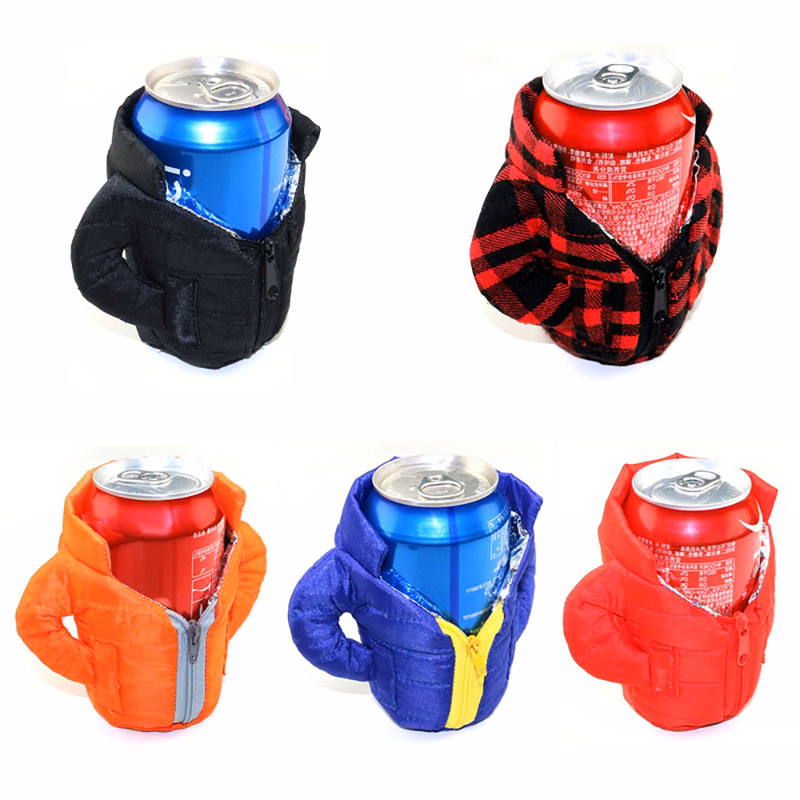 Beer Down Jacket Beverage Bottle Cup Sleeve Can Cooler