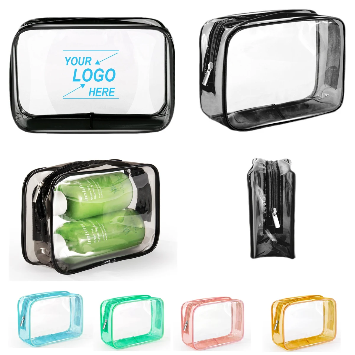 Clear TSA Approved Travel Toiletry Bag 1