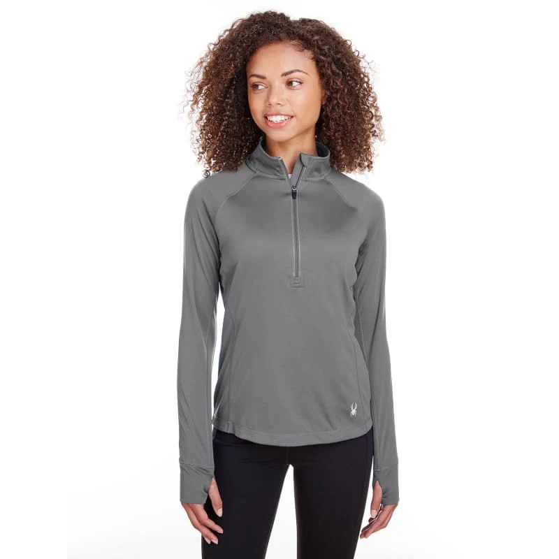 Spyder Ladies' Freestyle Half-Zip Pullover, custom hoodie or sweatshirt with logo imprint 1