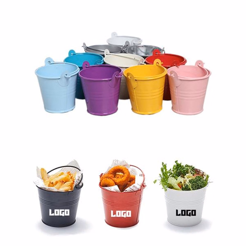 Mini Flower Planter Iron Bucket