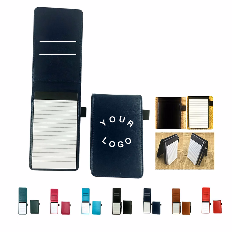 PU Leather Memo Pad Notebook with Holder