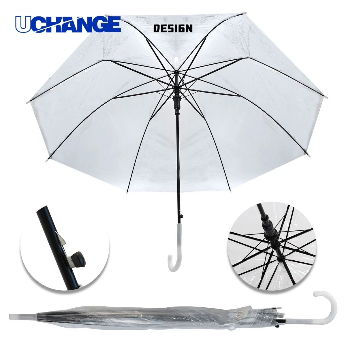 Transparent TPE Umbrella for Rain 1