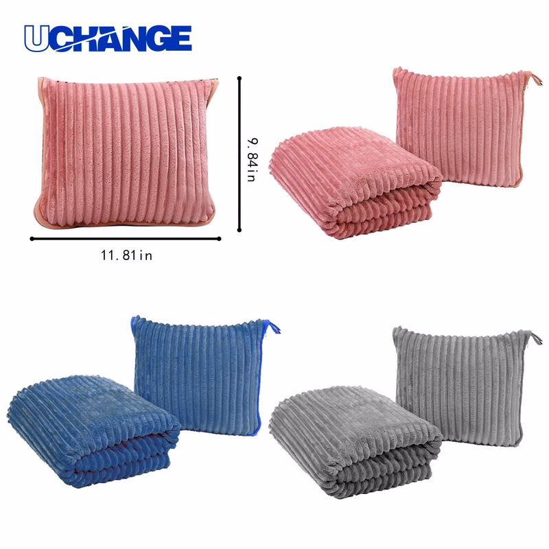Multifunctional Folding Travel Blanket for Aircraft Use
