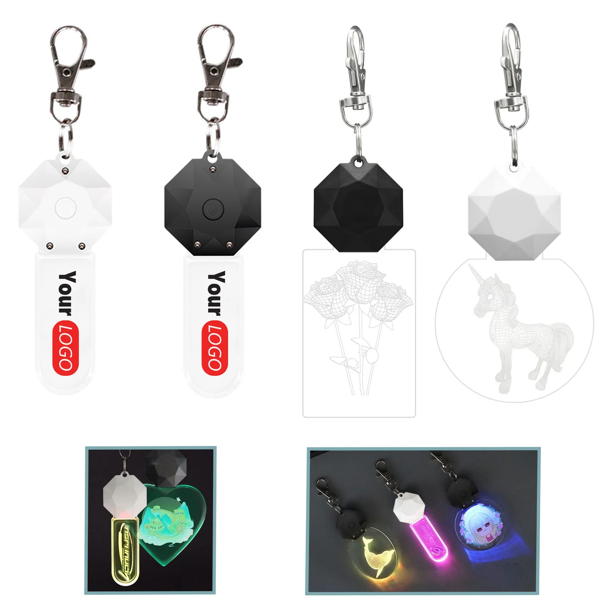 Personalized Light Up Keychain 1