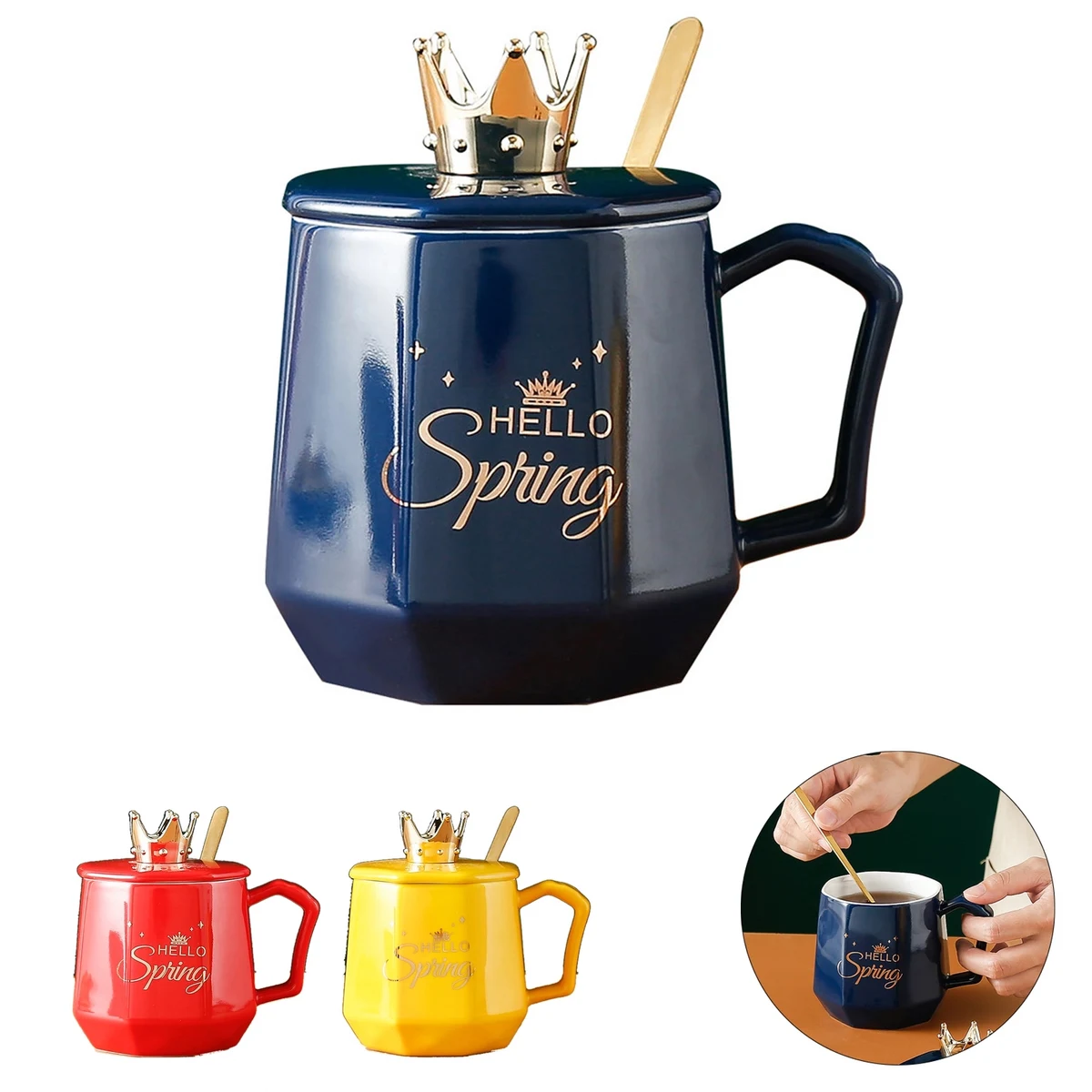 Ceramic Mug with Spoon 1
