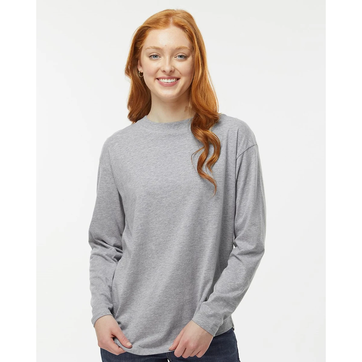 Women's Fine Jersey Long Sleeve Tee - 3508 1