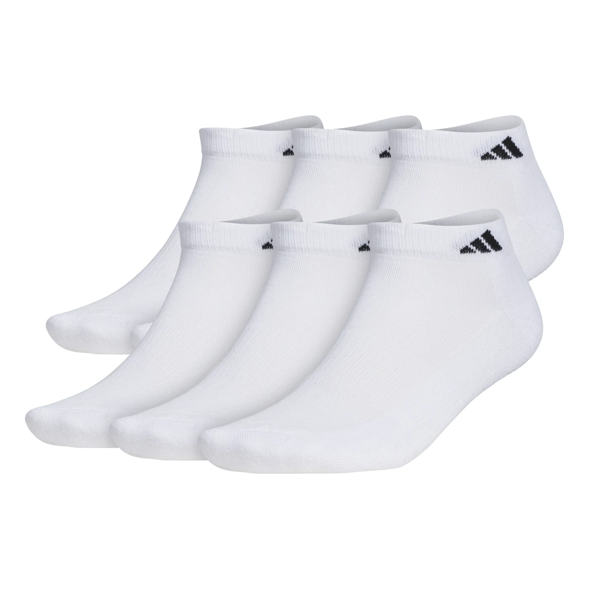 Adidas Men's Athletic Cushioned 6-Pack Low Cut Sock 1