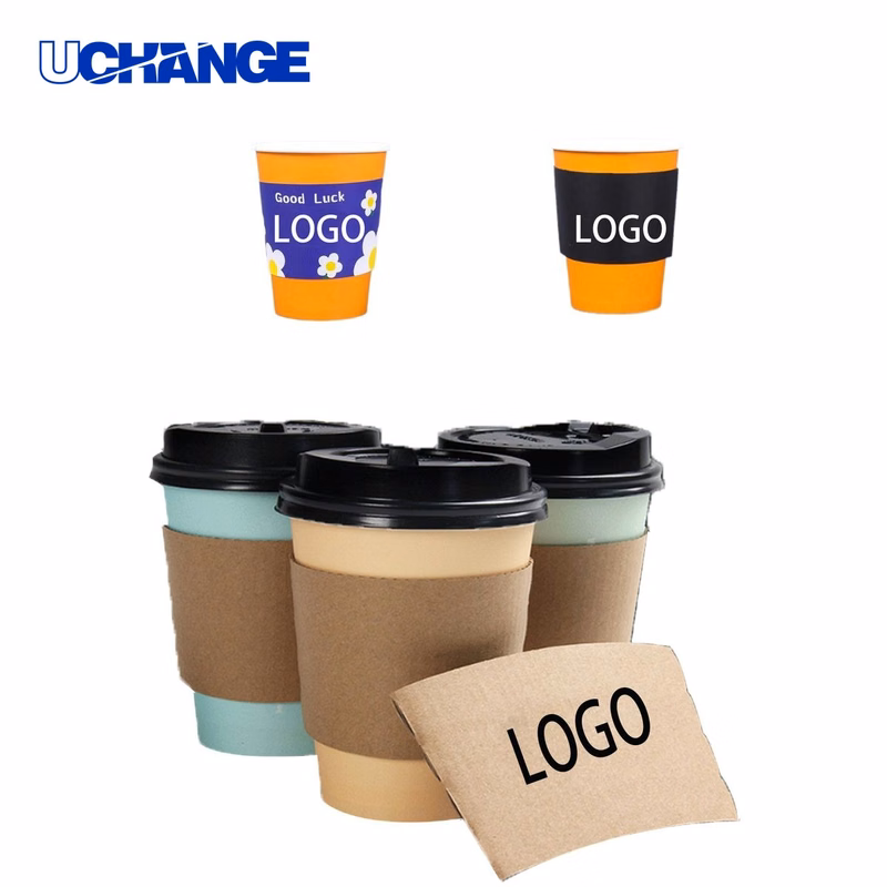 Brown Paper Coffee Cup Cover Sleeve