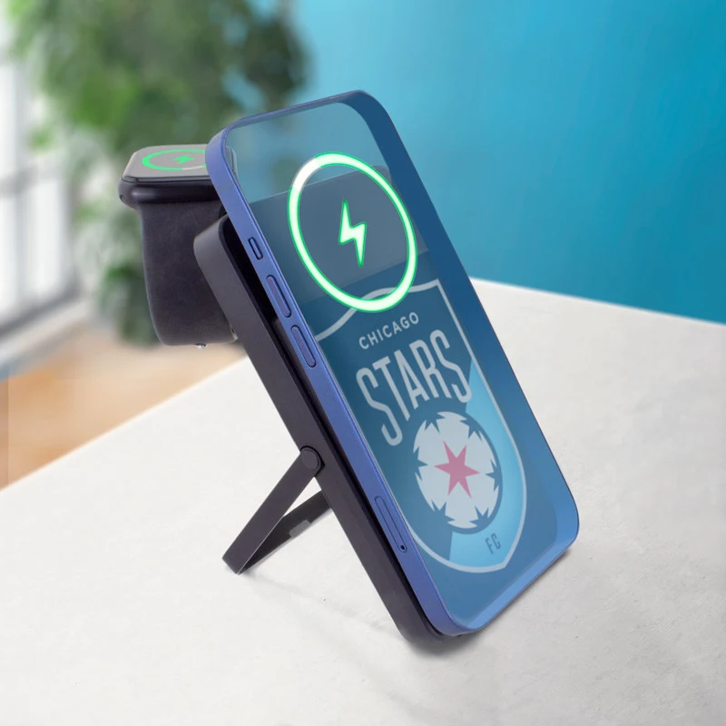 3-in-1 Mag-N-Kick™ Power Bank with Fast Watch Charger 1