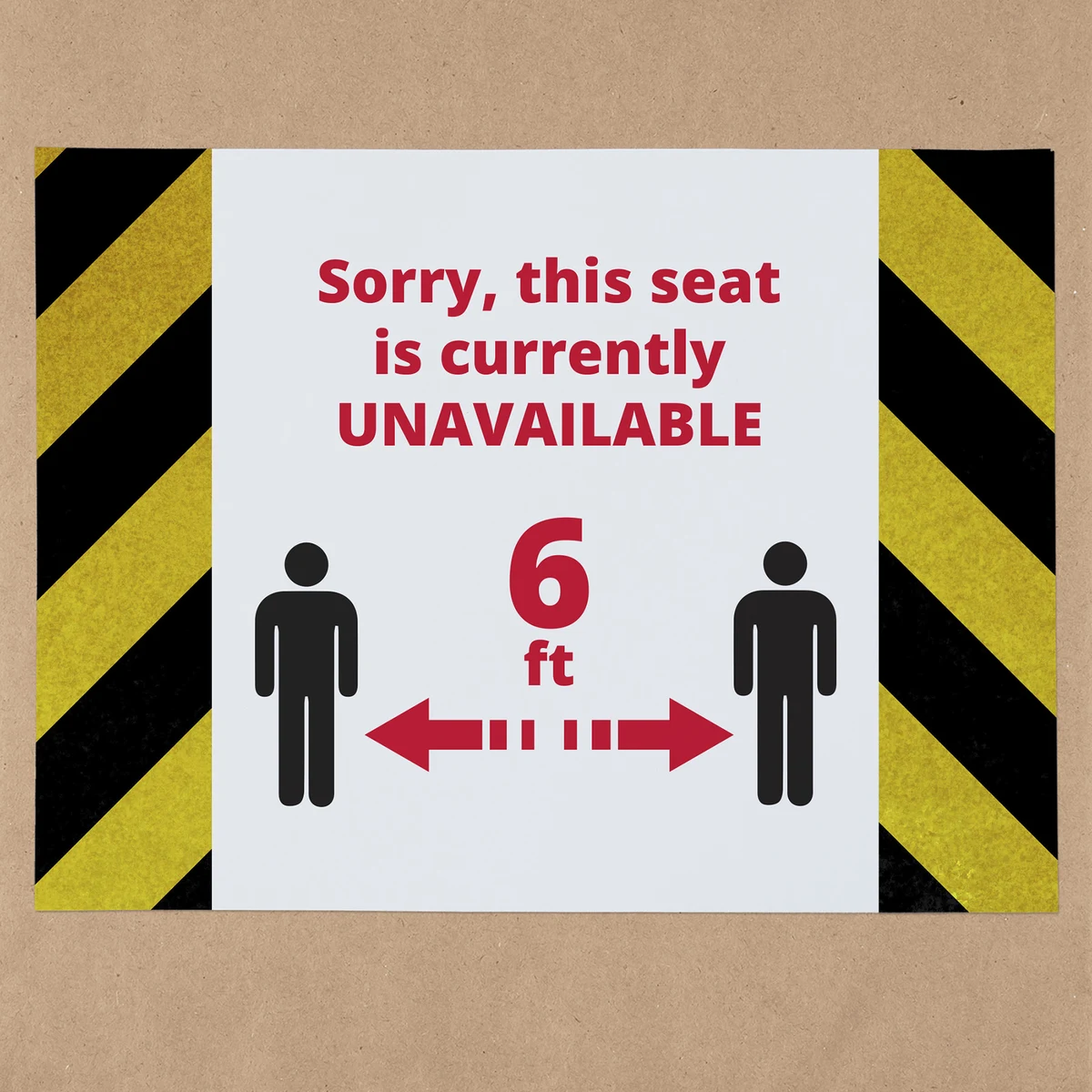 7 1/2W x 10H - Adhesive Label - Direct Print 1