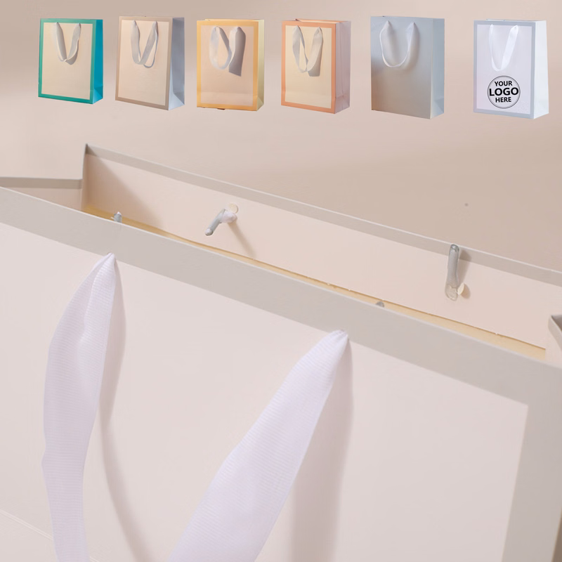 White Cardboard Shopping Satchel