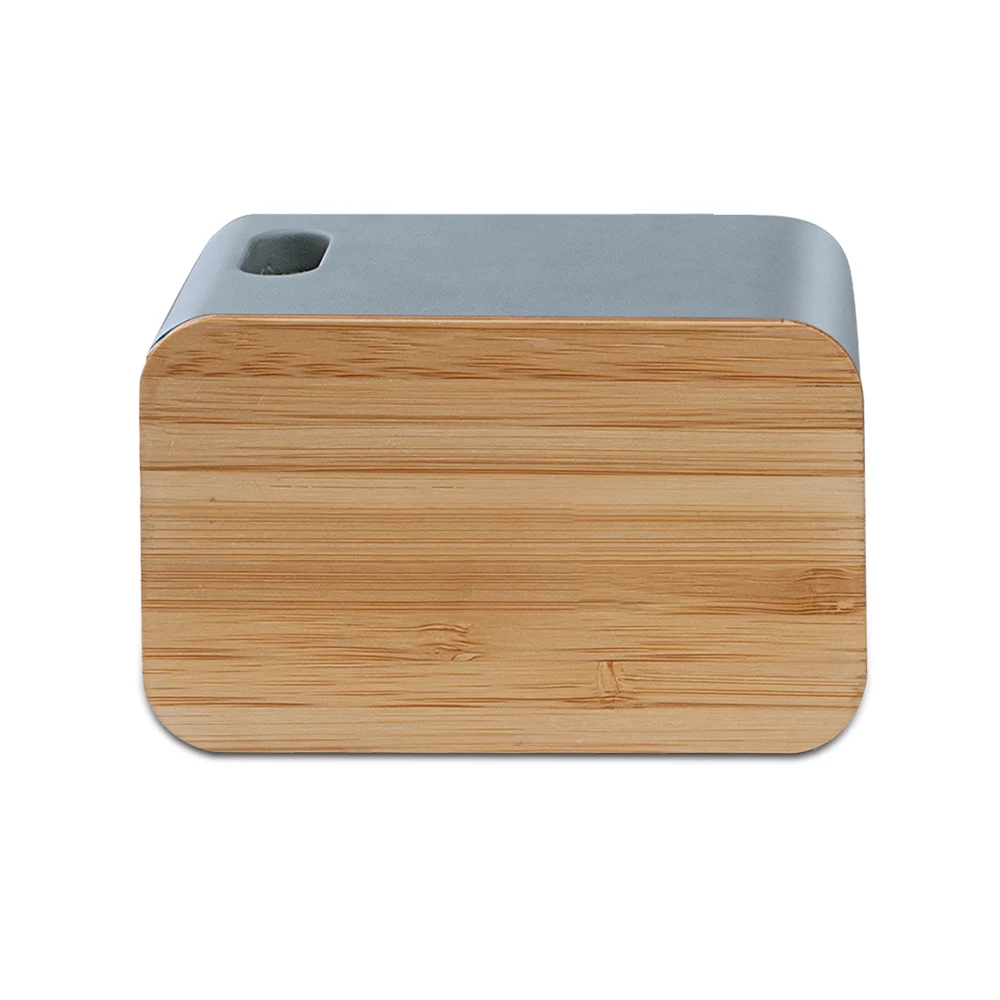 Tulare Eco-Friendly Cement & Bamboo Speaker and Wireless Charger 1