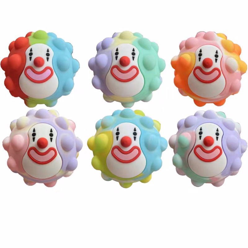 Clown Silicone Decompression Ball