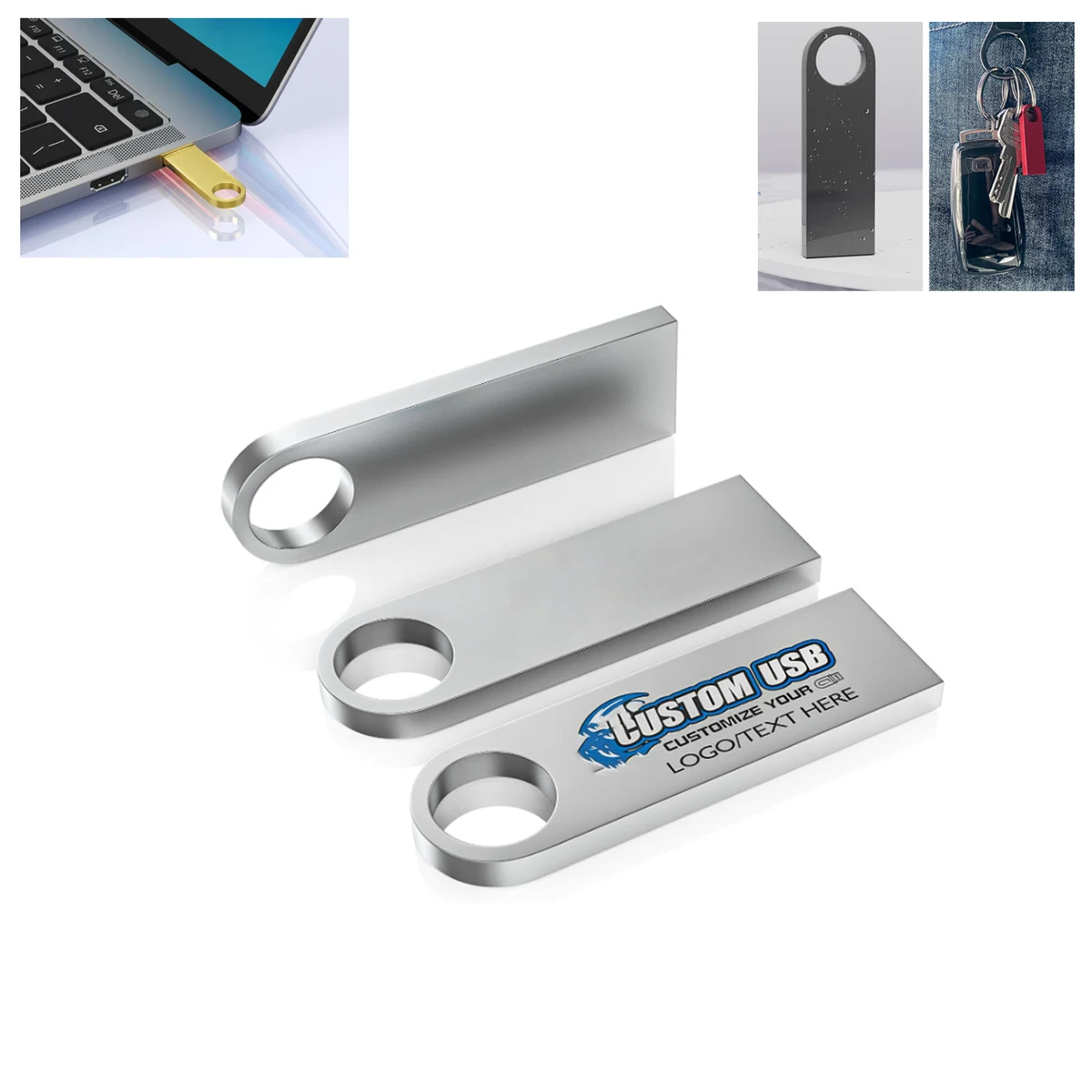 4 GB USB Metal Flash Drive With Your Brand 1