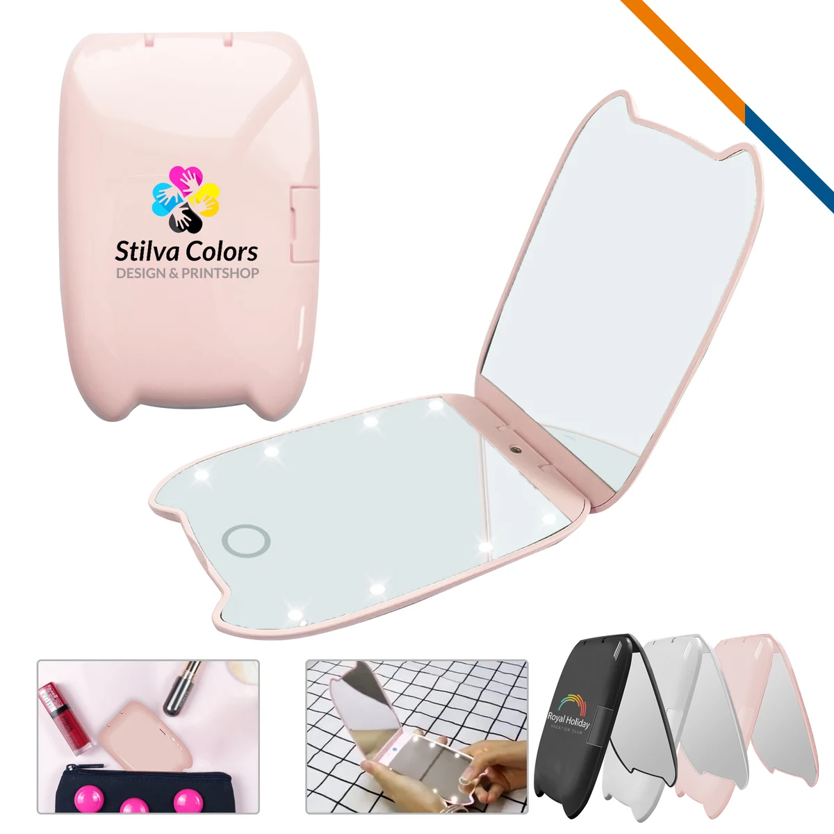 Dubin LED Compact Mirror 1