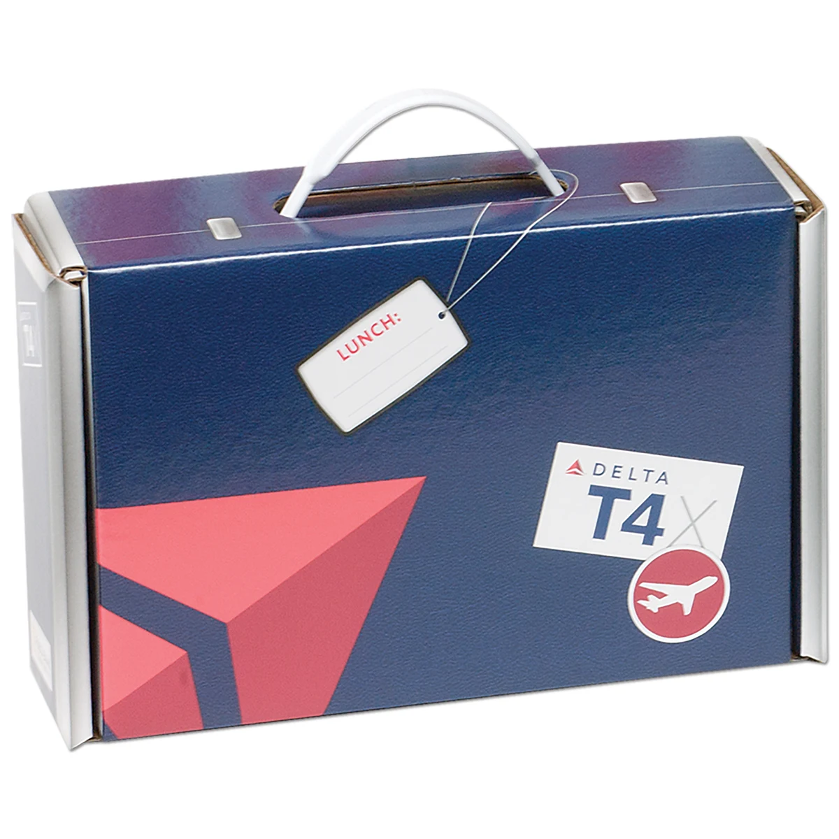 9 3/4" x 6 3/4" x 2 3/4" - B-Flute Box with Handle 1