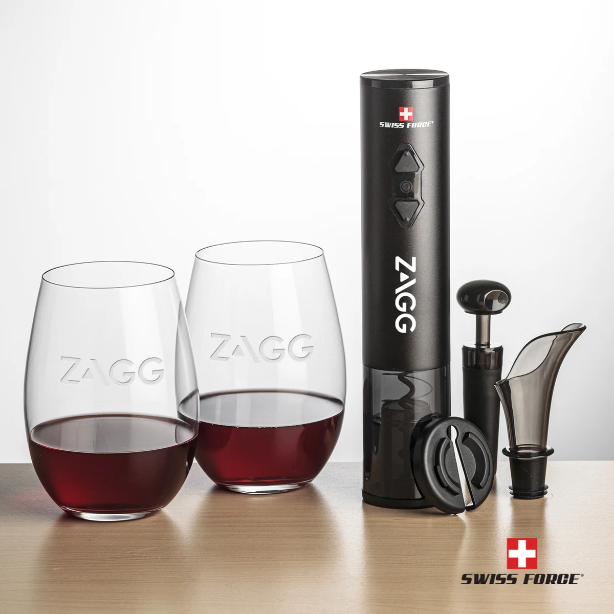 Swiss Force® Opener Set & Laurent Stemless Wine 1