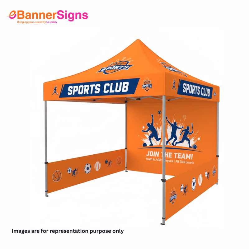Canopy Tent 8 x 8 (Topper + Hardware + Full Backwall + 2 Half Double Side Wall)
