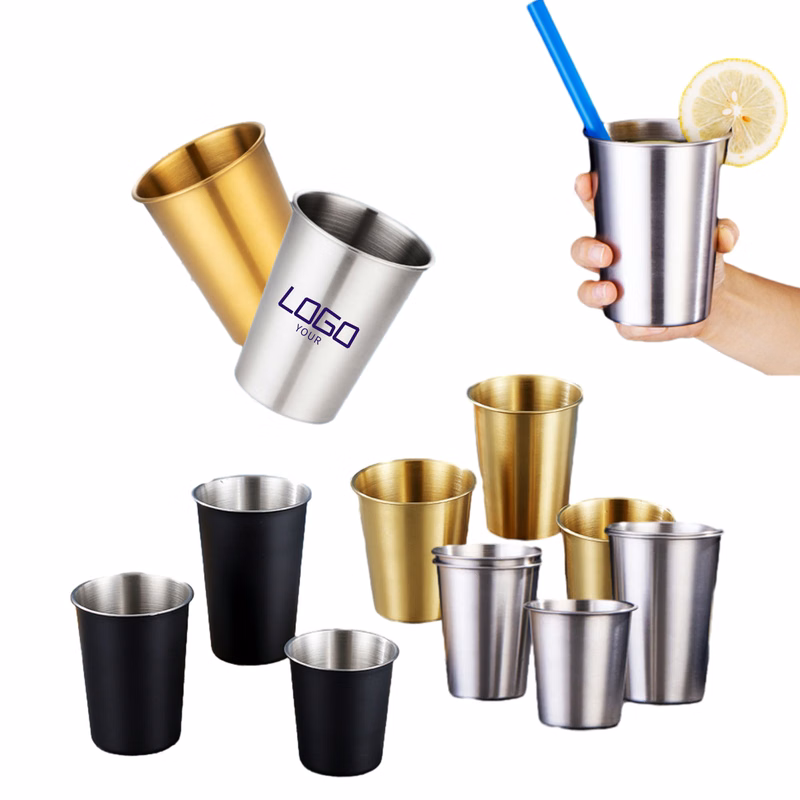 Stainless Steel Pint Cups Beverage Coffee