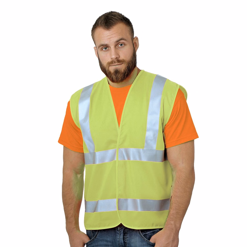 USA Made Class 2 Polyester Safety Loop & Hook Vest