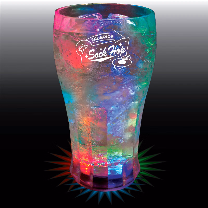 12oz 3-Light Plastic Fluted Bell Soda Cup