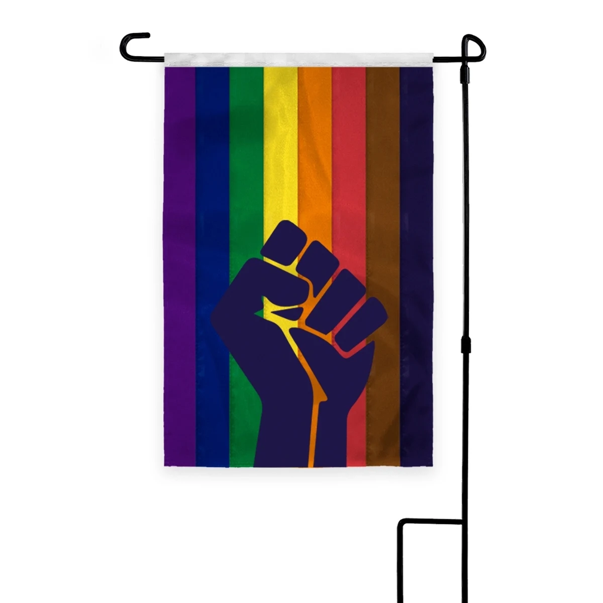 12" x 18" 1ply Nylon POC with fist Deluxe Garden Flag 1