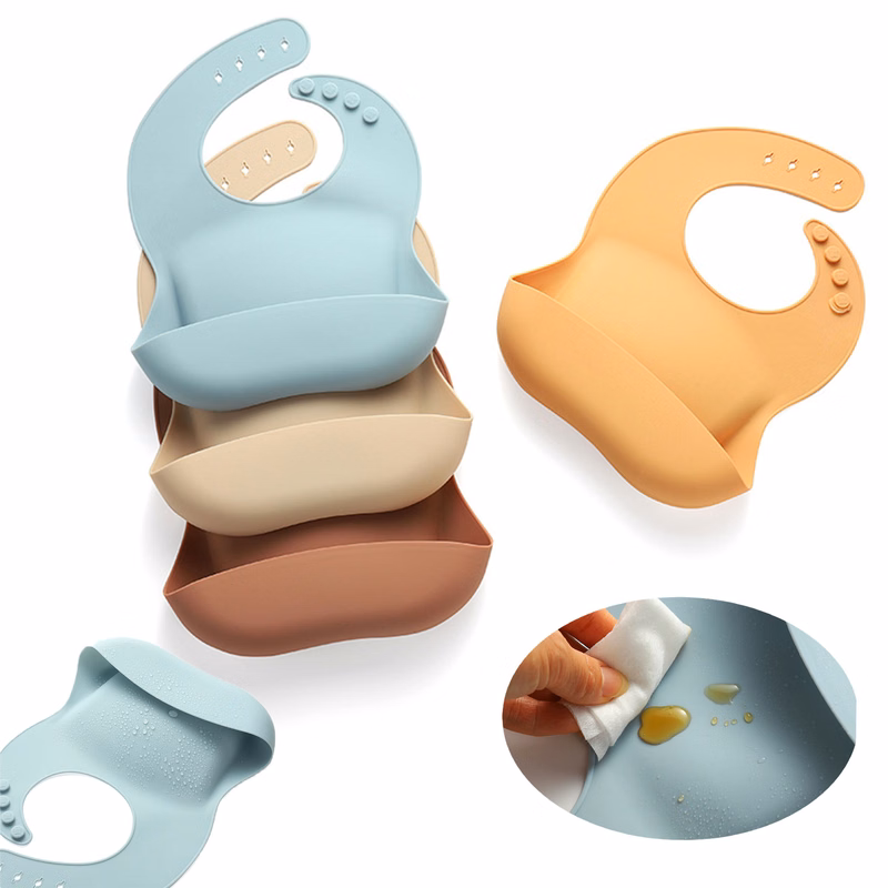 Easy-Wipe Silicone Toddler Bib