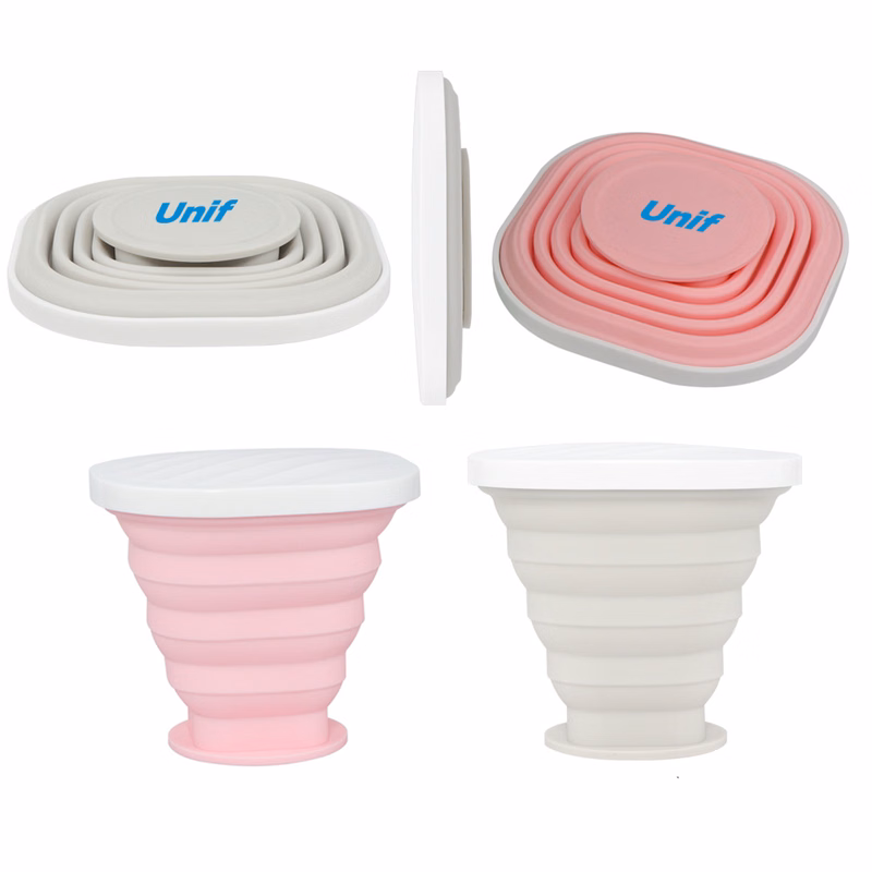 200ml Collapsible Silicone Water Cup for Travel Hiking Camping 200ml