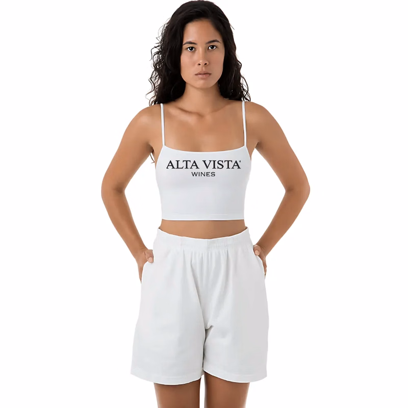 Cotton Spandex Spaghetti Crop Top