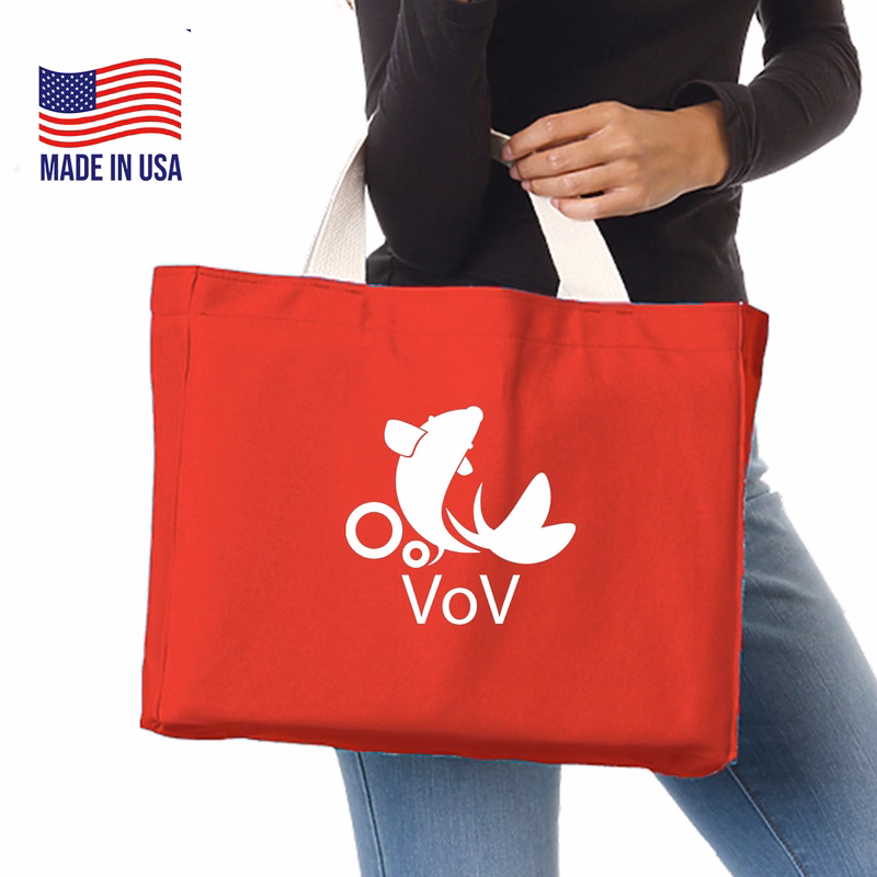 USA-Made 12 oz. Cotton Canvas Tote Bag w/ Bottom Gusset (14" x 11" x 4")