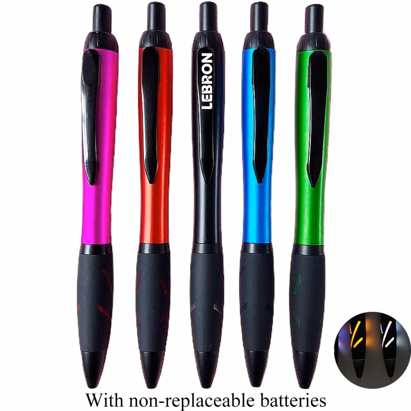 Retractable LED Light Up Ballpoint Pen