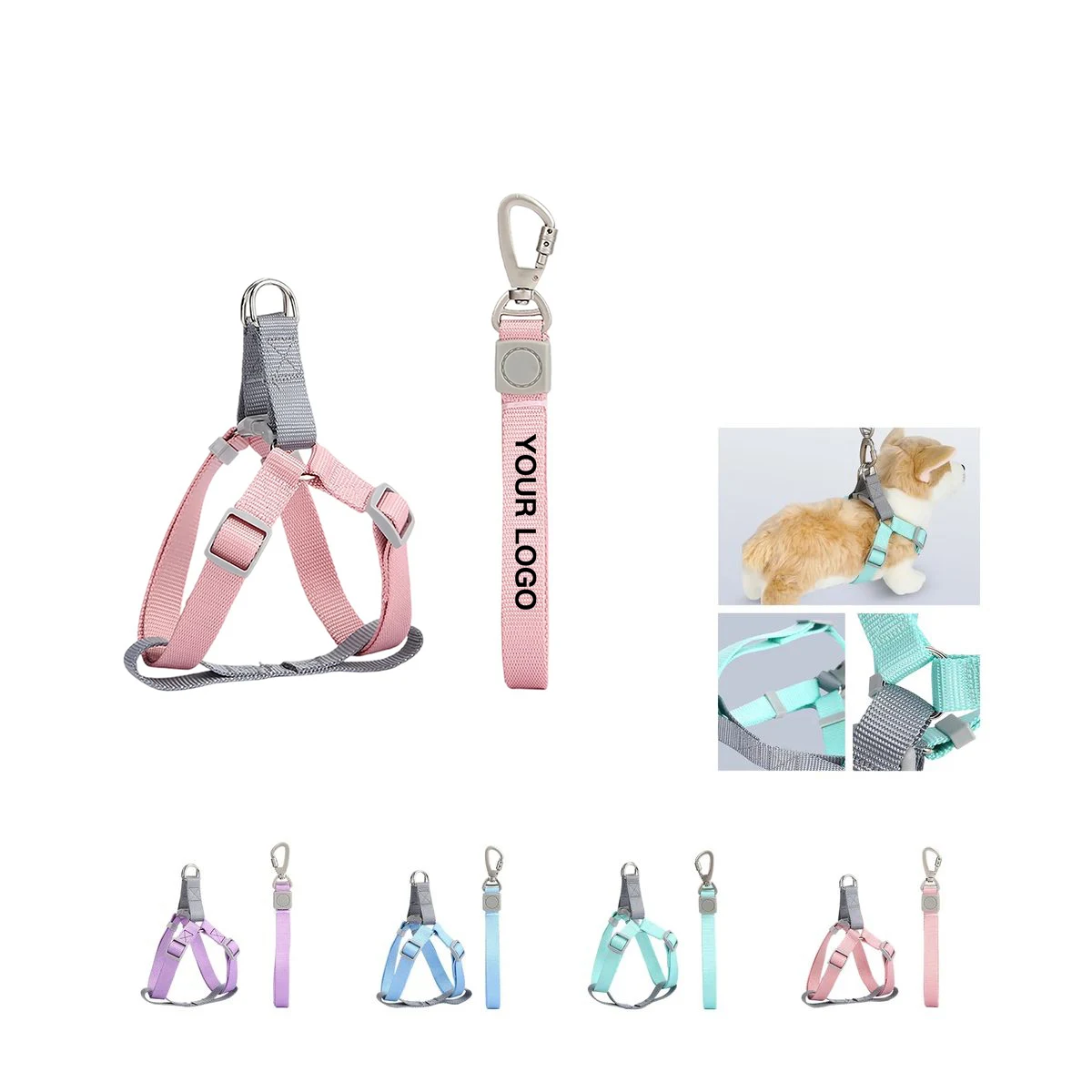 Nylon Adjustable Pet Walking Leash 1