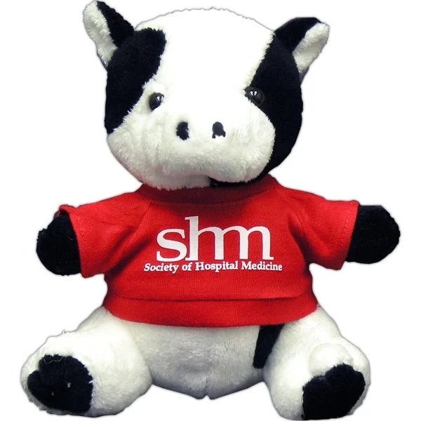 6" Beanie Cow with Embroidered Eyes 1
