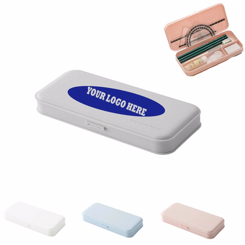 Large Capacity Colored Plastic Student Pencil Box