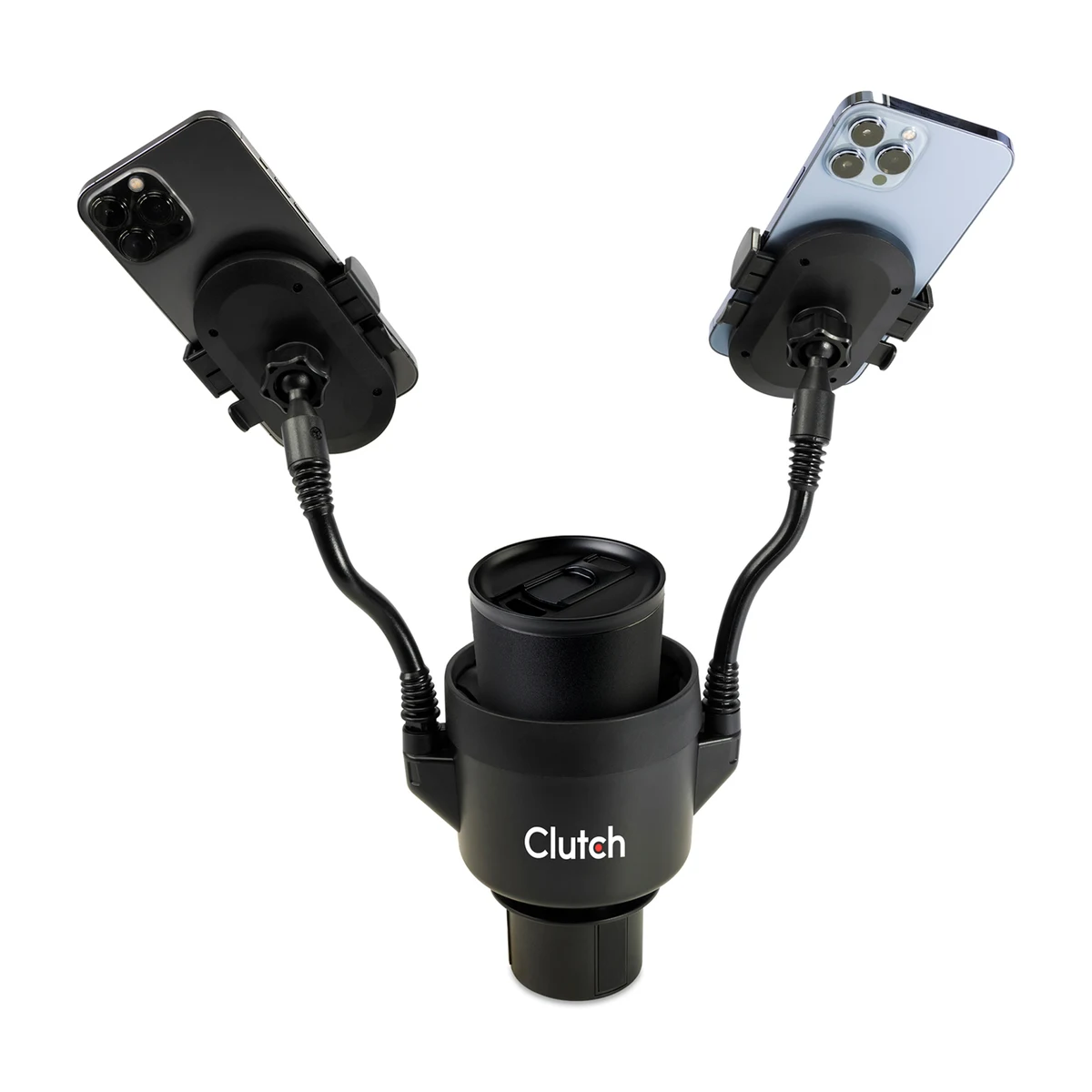 iLive™ Cup Holder with Dual Mobile Phone Mount 1
