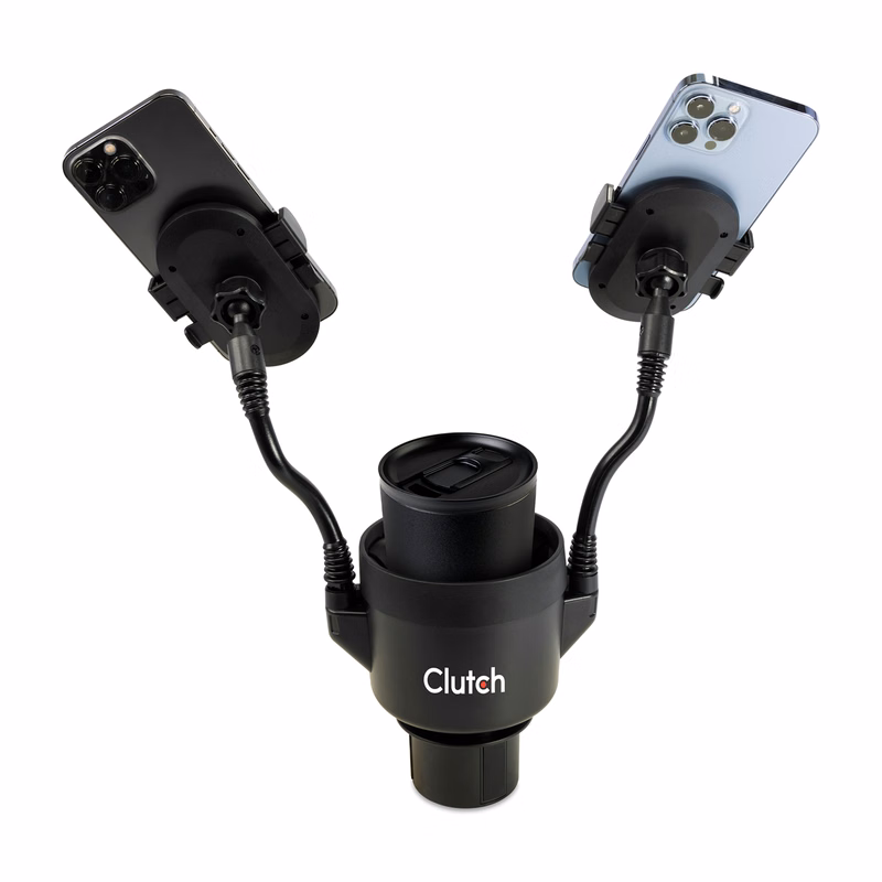 iLive™ Cup Holder with Dual Mobile Phone Mount