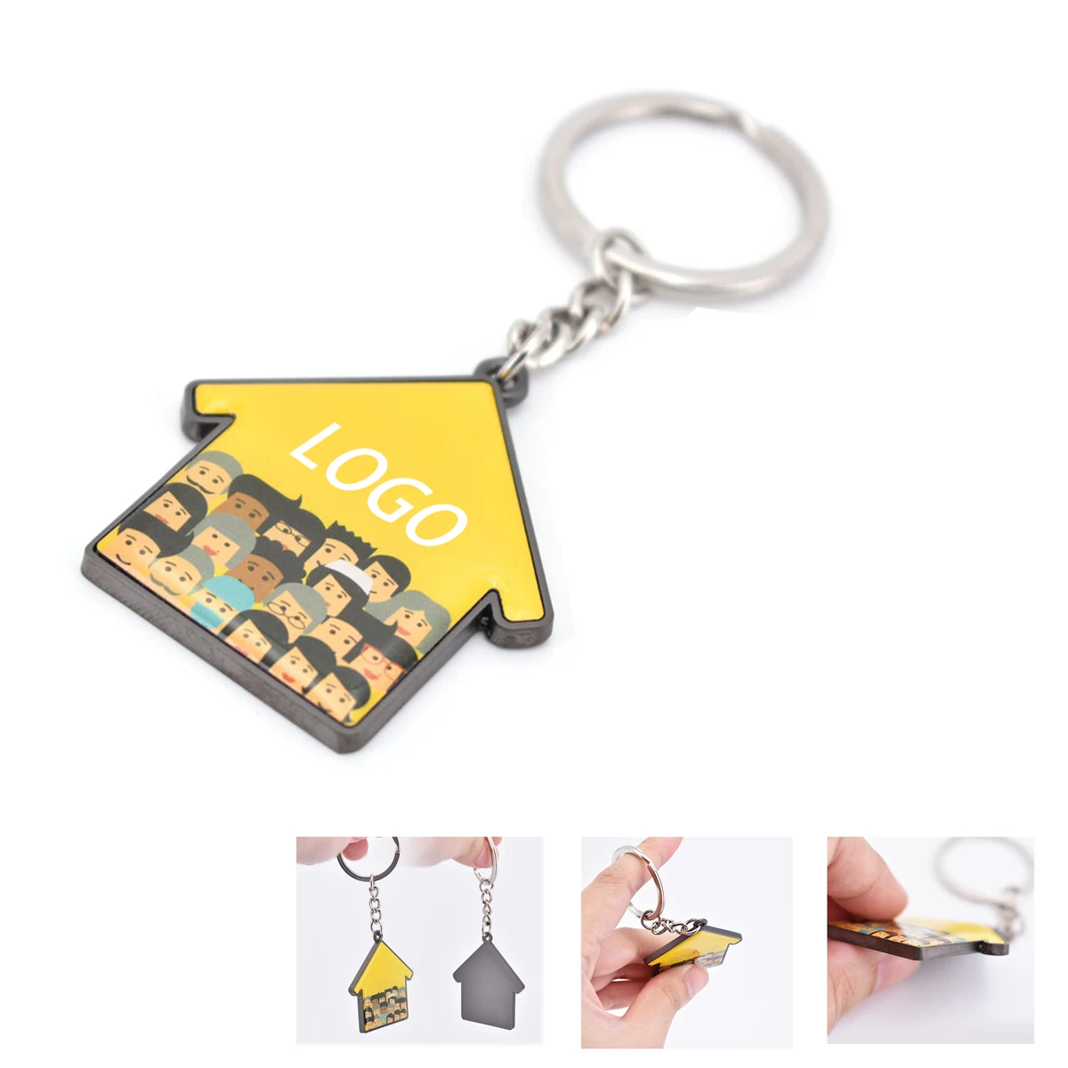 Epoxy Metal Keychain MOQ 100pcs 1