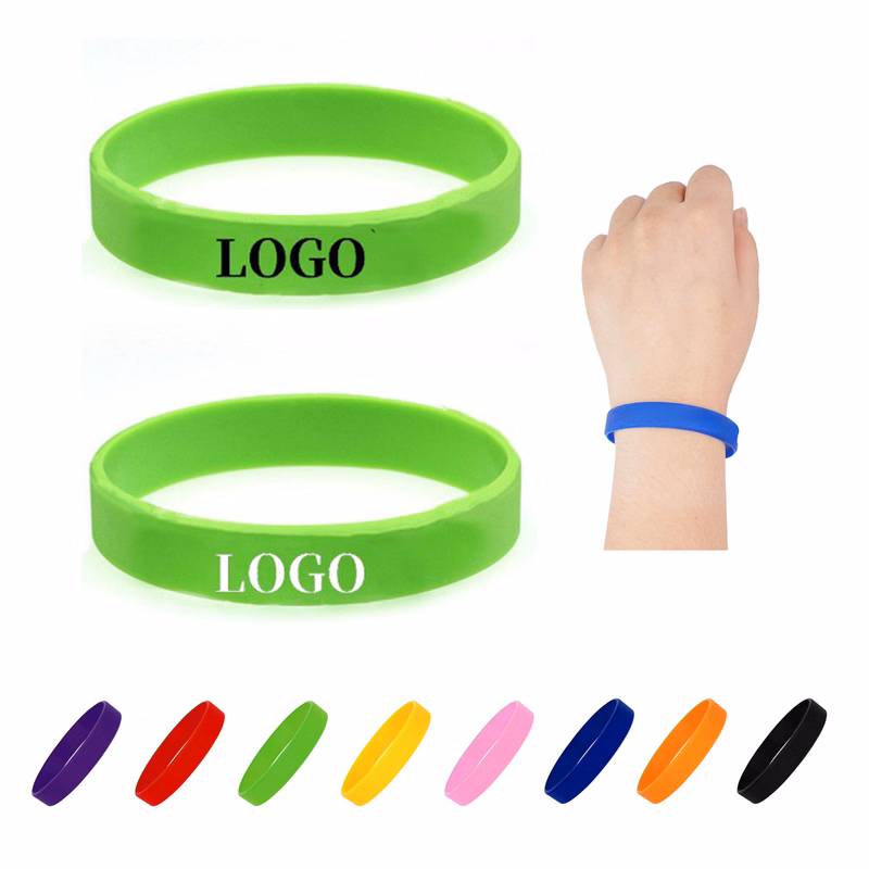 Sports Silicone Bracelet Solid Color Wristband