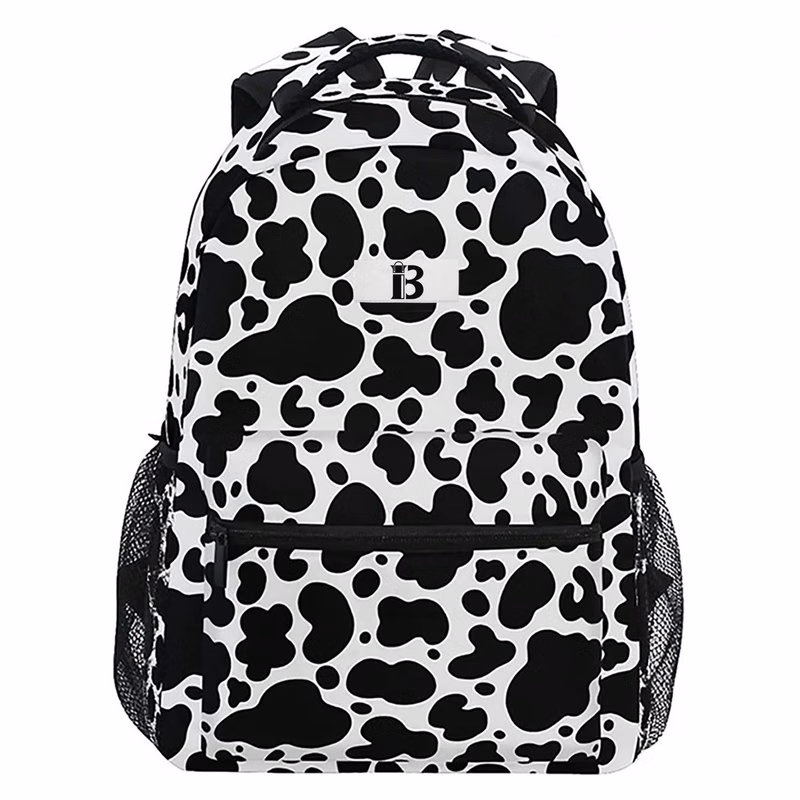 Cow Print Large Capacity Lightweight Oxford Backpack