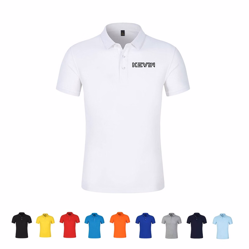 Short-sleeved Summer Polo Shirt with Turn-down Collar