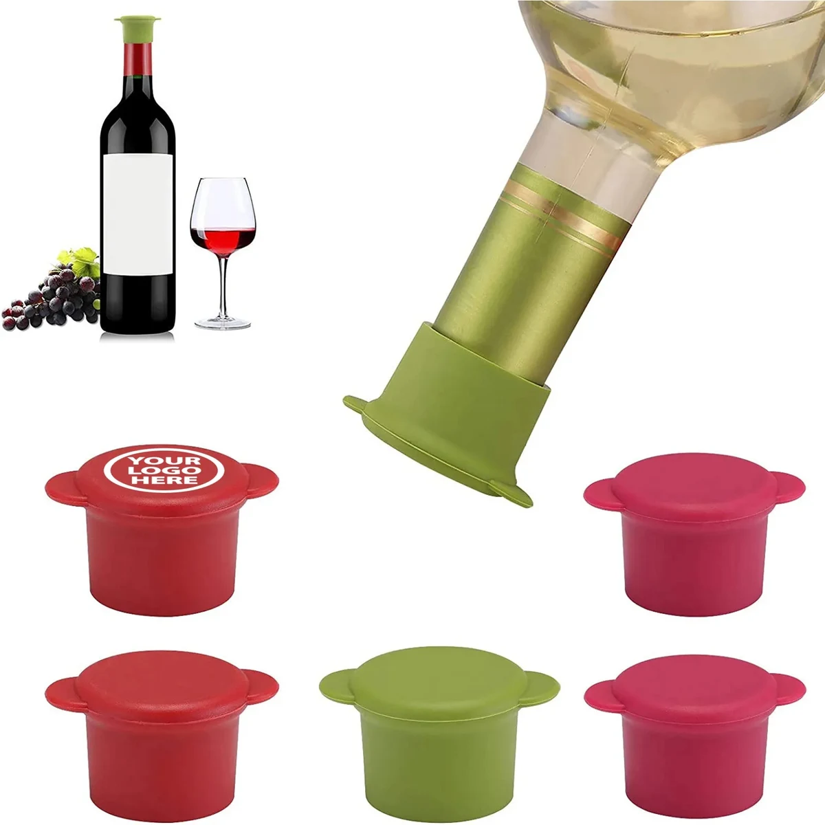 Silicone Wine Cap Bottle Stopper 1