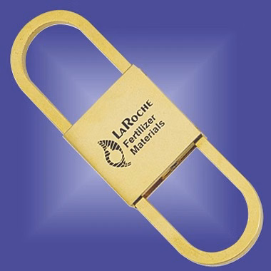 GOLD PLATED BRASS PULL APART KEYRING