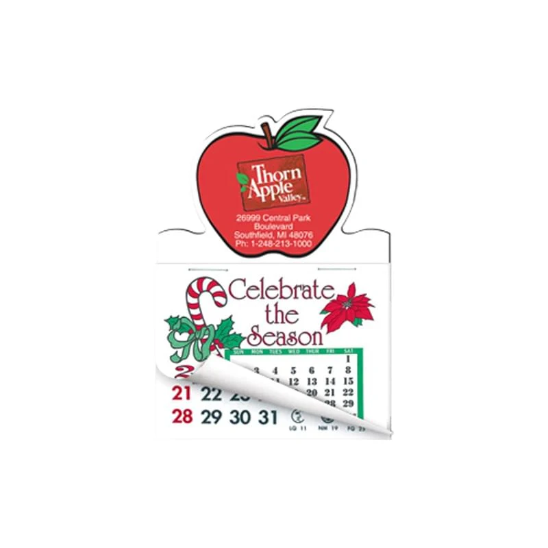 Apple Shape Calendar Pad Magnets W/Tear Away Calendar 1