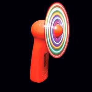 Red Handheld MultiColor LED Glow Light Up Fan