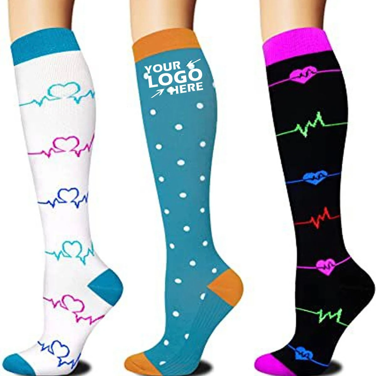 Seamless Moisture-Wicking Compression Socks 1