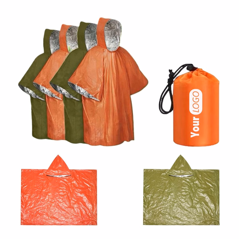 Aluminized PE Emergency Raincoat