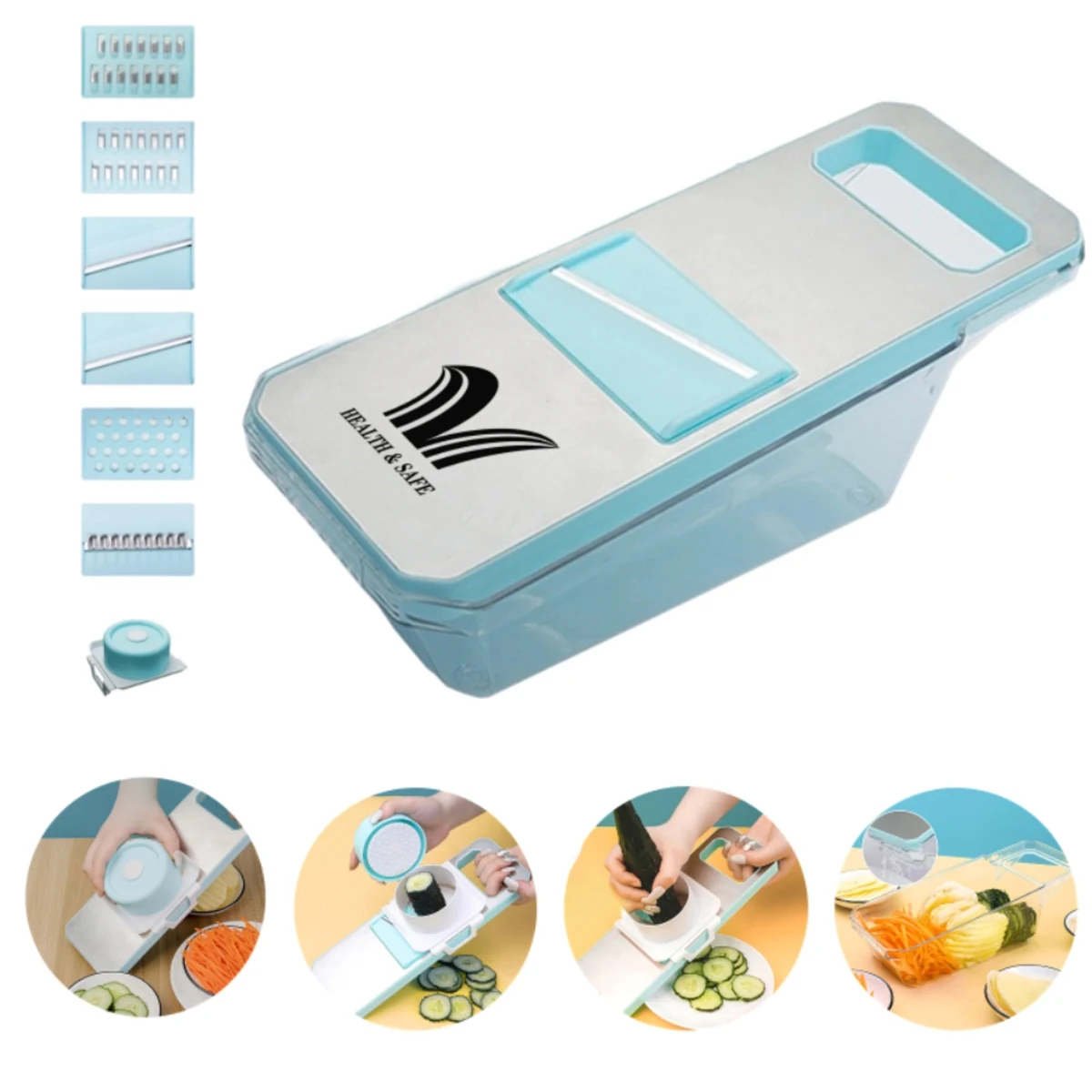 Household Stainless Steel Shredder With Kitchen Container 1